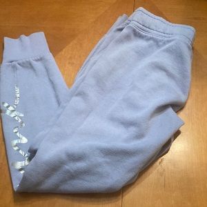Victoria Secret, purple sweat pants.